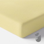 Waterproof frotte sheet yellow 120x60