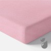 Wasserdichtes Spannbettlaken aus Frottee rosa
