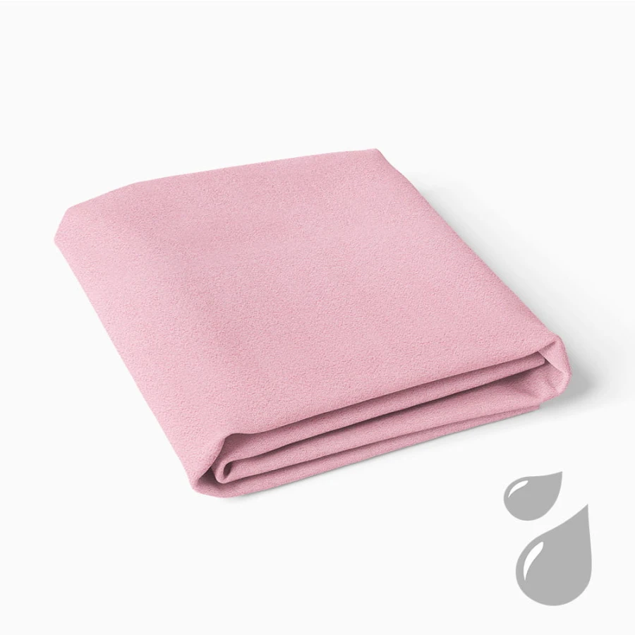 Wasserdichtes Spannbettlaken aus Frottee rosa