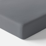 Graues Baumwoll-Kinder-Spannbettlaken 140x70