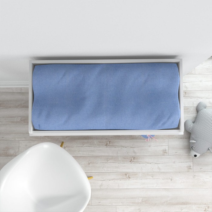 Dunkle blaue Wickelauflagenbezug 50x70