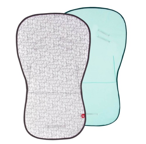 Einlage für Kinderwagen grau/Bären