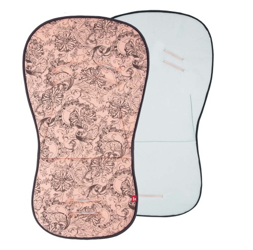 Einlage für Kinderwagen apricot/Blumen