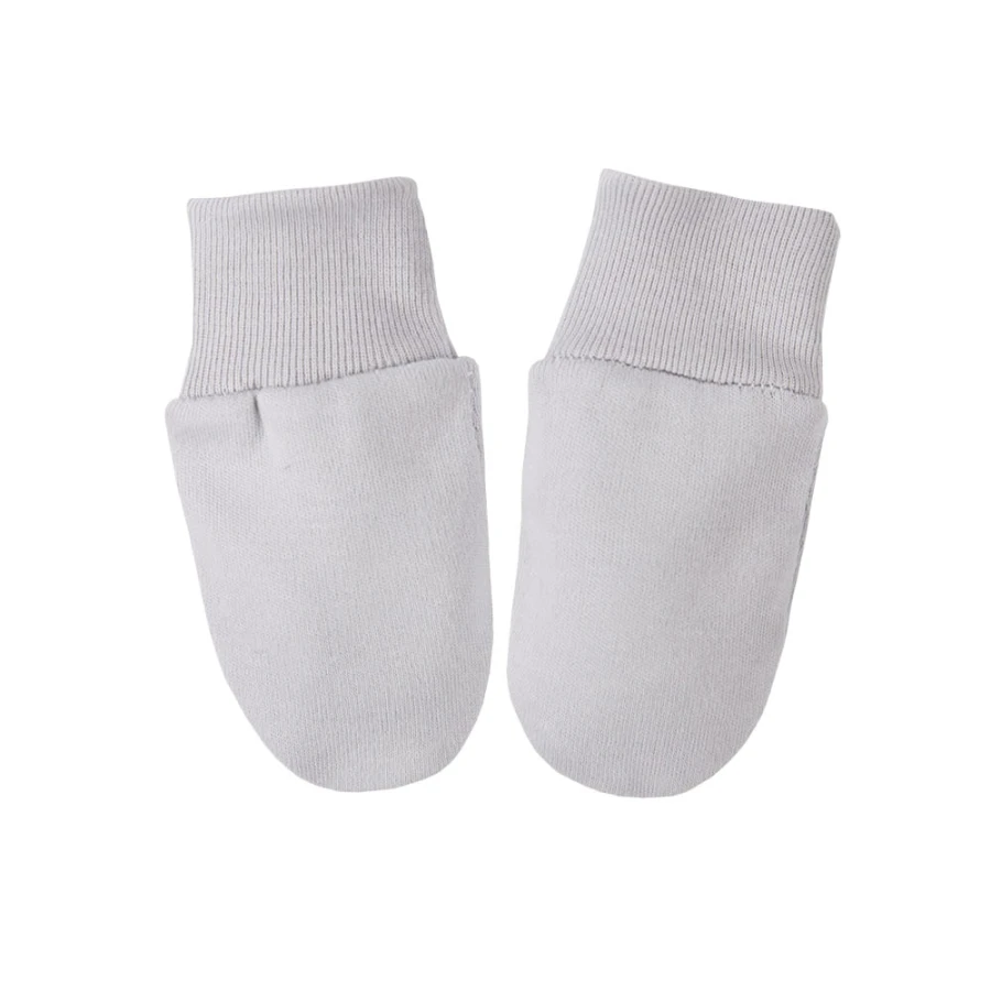 Baby Kratzhandschuhe grau