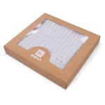 Bamboo blanket in box EEVI braid white
