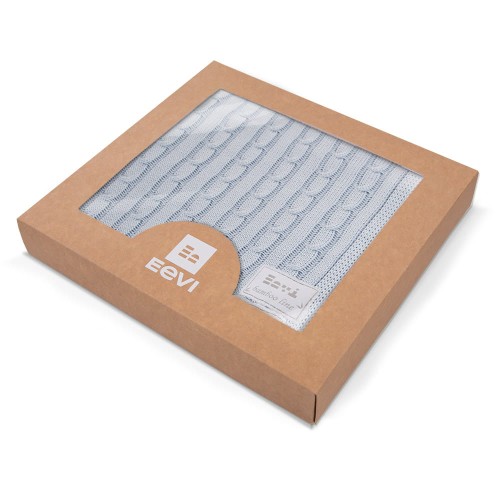 Bamboo blanket in box EEVI blue