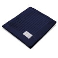 Bamboo blanket EEVI braid navy blue