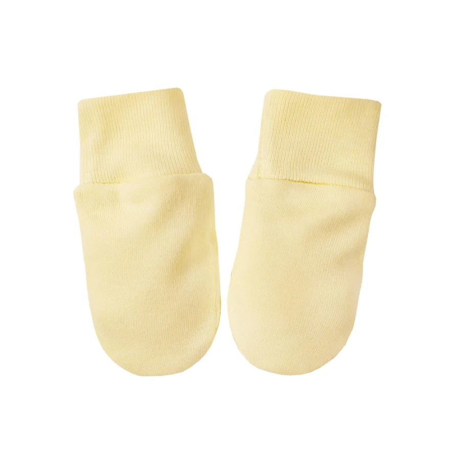 Babyhandschuhe, Kratzhandschuh, gelb
