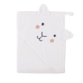 Hooded towel for babies white 100x100