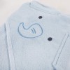 Baby-Kapuzenhandtuch blau mit Elefant 100x100