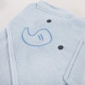 Baby-Kapuzenhandtuch blau mit Elefant 100x100