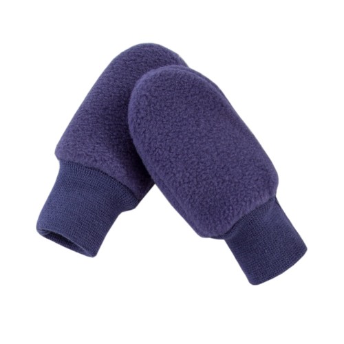 Babyhandschuhe aus dunkelblauem Fleece