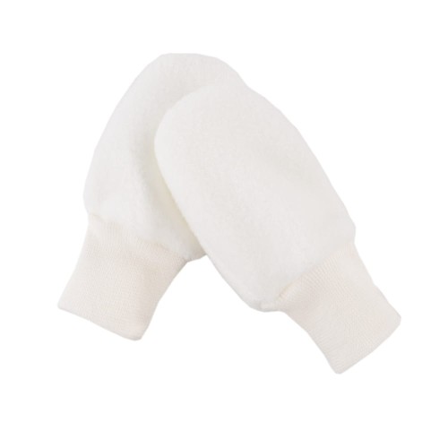 Fleece-Handschuhe für Babys in Ecru