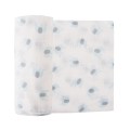 White bamboo wrap with teddies 120x120cm