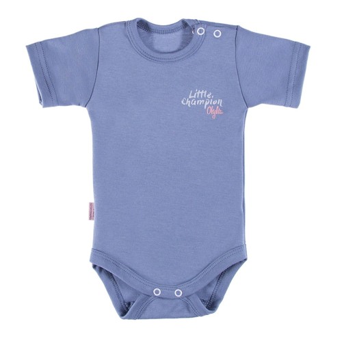 Kurzärmeliger Body LITTLE CHAMPION, graphitgrau