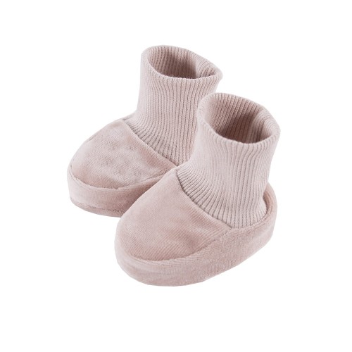 Newborn velvet shoes 0-3 month beige
