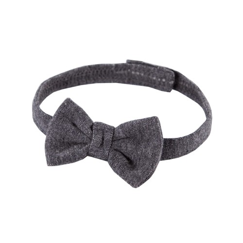 Baby bow-tie dark gray melange