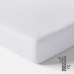 Wasserdichte Bambus-Babyunterlage, weiß, 120 x 60