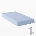 Wasserdichtes Bambus-Babybettlaken, blau