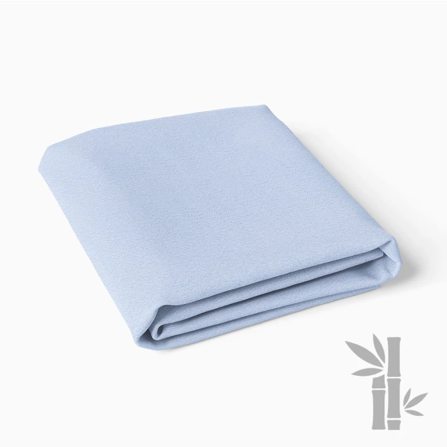 Wasserdichtes Bambus-Babybettlaken, blau