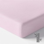 Wasserdichtes Bambus-Babybettlaken, rosa, 120 x 60