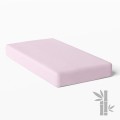 Wasserdichtes Bambus-Babybettlaken, rosa