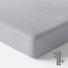 Wasserdichtes Bambus-Baby-Spannbetttuch, grau