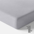Wasserdichtes Bambus-Baby-Spannbetttuch, grau