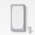 Wasserdichtes Bambus-Baby-Spannbetttuch, grau