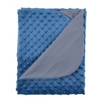 Minky-Decke Jeans/Grau 85 x 75