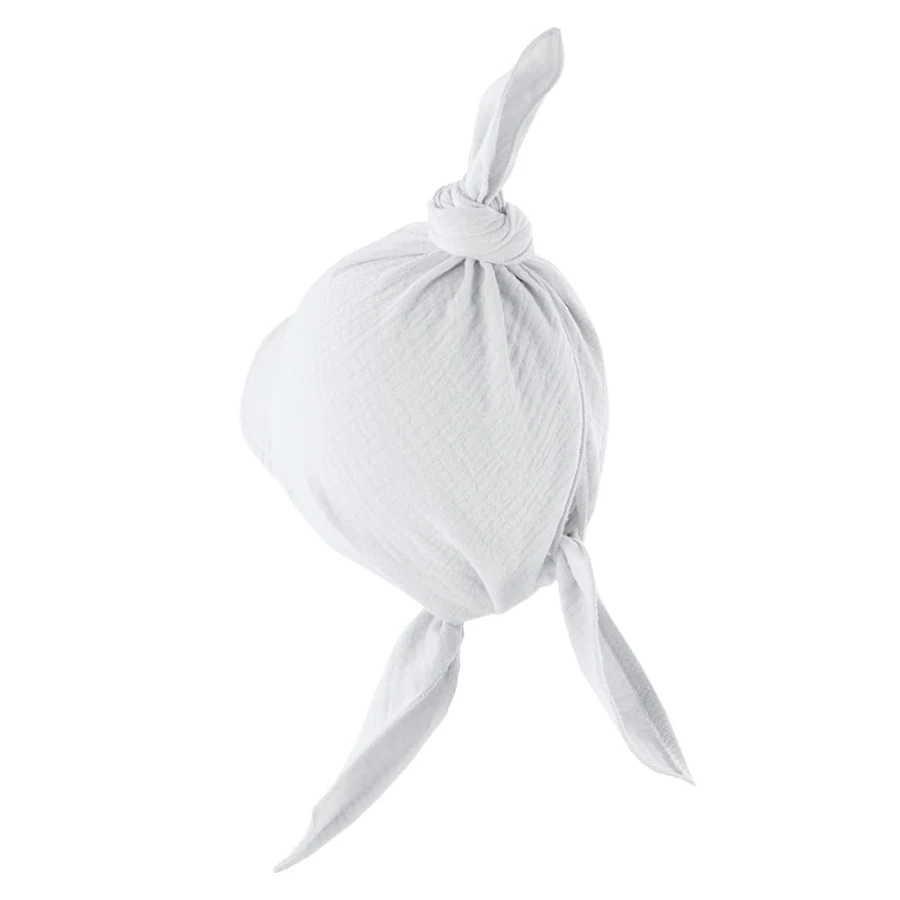 Musselin-Tuch mit Schirm, weiß