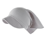 Muslin baby hat grey