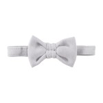 Baby bow-tie light gray