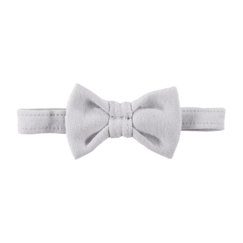 Baby bow-tie light gray
