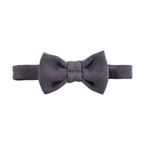 Elegante, glatte Kinderfliege in Graphit