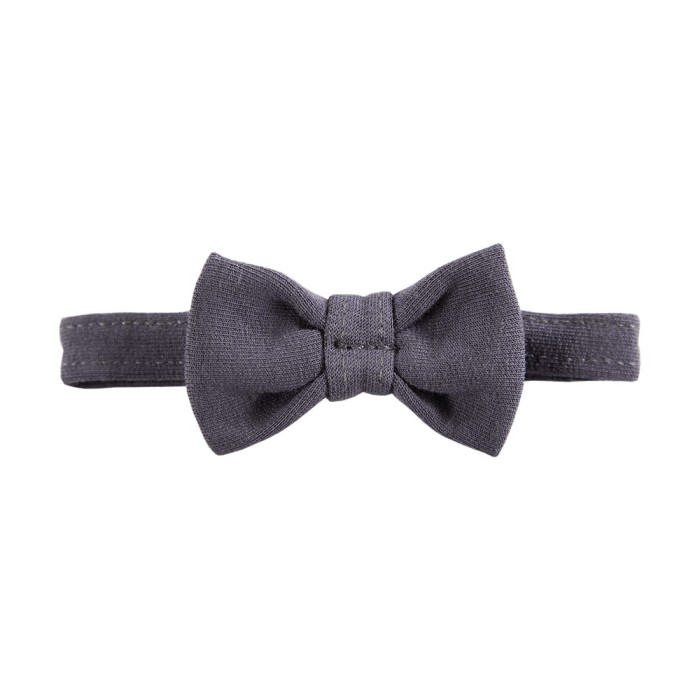 Elegante, glatte Kinderfliege in Graphit