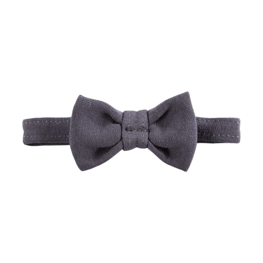 Elegante, glatte Kinderfliege in Graphit