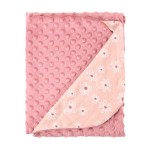 Minky-Decke rosa 85x75
