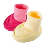 Babyschuhe 0-3 Monate 2er-Pack fuchsia und gelb