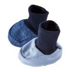 Babyschuhe 0-3 Monate 2er-Pack blau