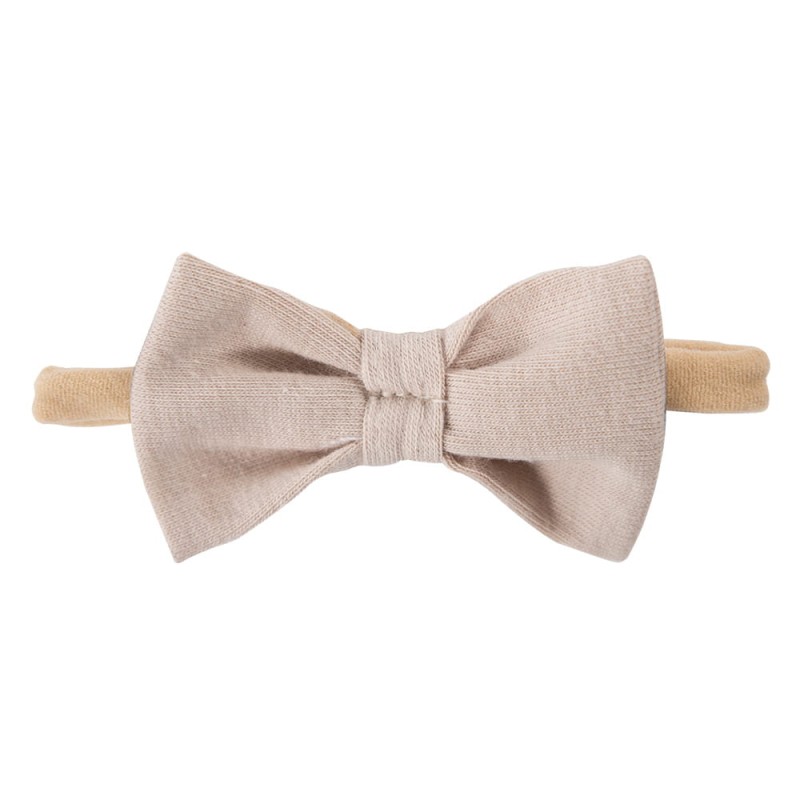 Kinderstirnband mit Schleife, beige