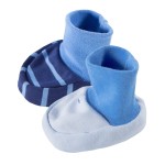 Babyschuhe 0-3 Monate 2er-Pack blau und granatrot