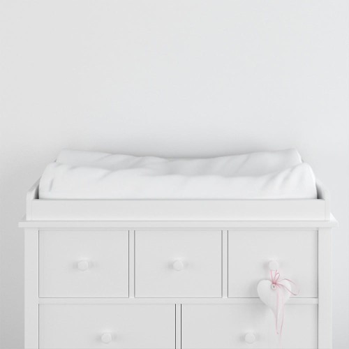 Baumwoll-Wickelauflagenbezug 50x70 weiß