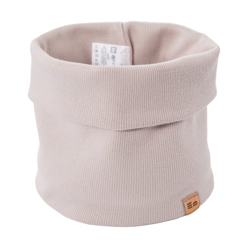 Beiger Kinder-Schal mit Streifen