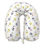 Kissenbezug für Schwangere, weiß mit Autos