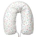 Kissenbezug für Schwangere, weiß mit rosa Bären