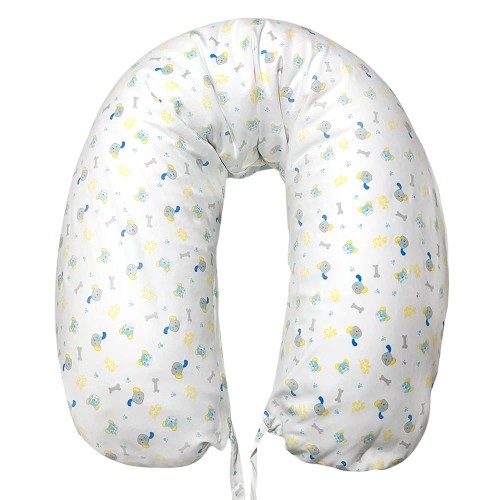 Kissenbezug für Schwangere, weiß, Hunde