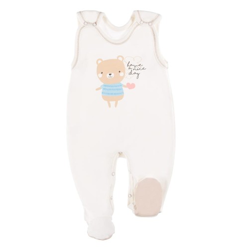Romper suit FLUFFY bear ecru 050